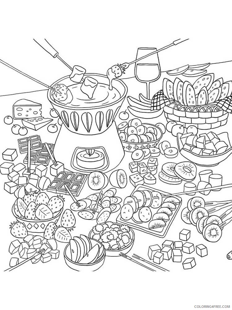 Food Zentangle Coloring Pages zentangle food 6 Printable 2020 764 Coloring4free