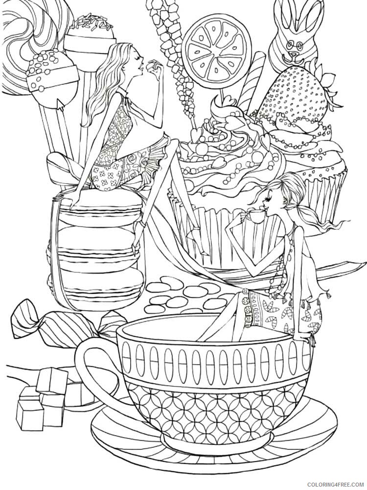 Food Zentangle Coloring Pages zentangle food 9 Printable 2020 766 Coloring4free