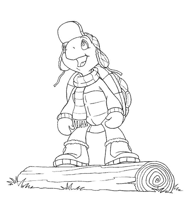 Franklin and Friends Coloring Pages TV Film franklin 12 Printable 2020 03048 Coloring4free