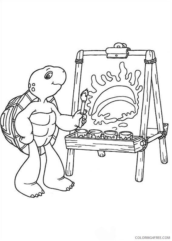 Franklin and Friends Coloring Pages TV Film franklin drawing 2020 03001 Coloring4free