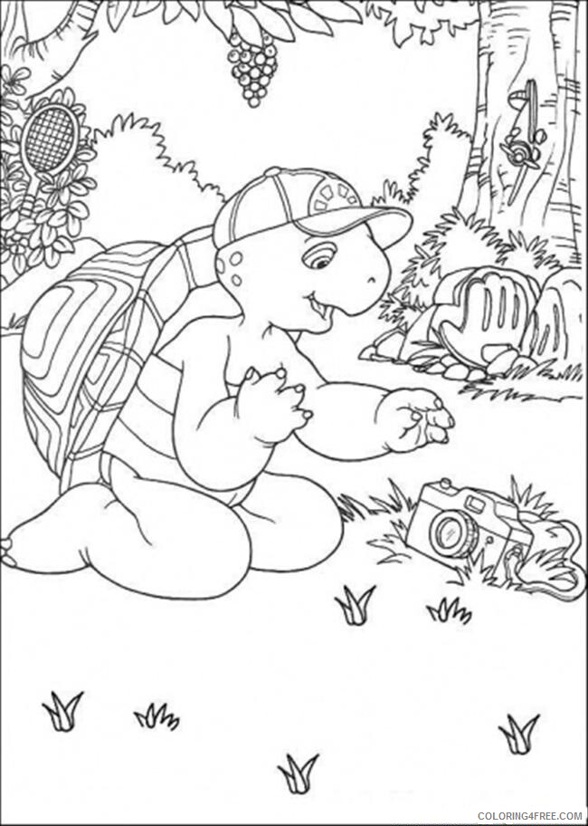 Franklin and Friends Coloring Pages TV Film franklin with camera 2020 02990 Coloring4free