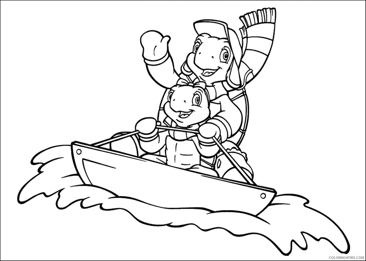 Franklin and Friends Coloring Pages TV Film franklin_cl_03 Printable 2020 03008 Coloring4free