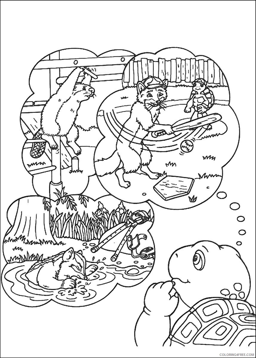 Franklin and Friends Coloring Pages TV Film franklin_cl_04 Printable 2020 03009 Coloring4free