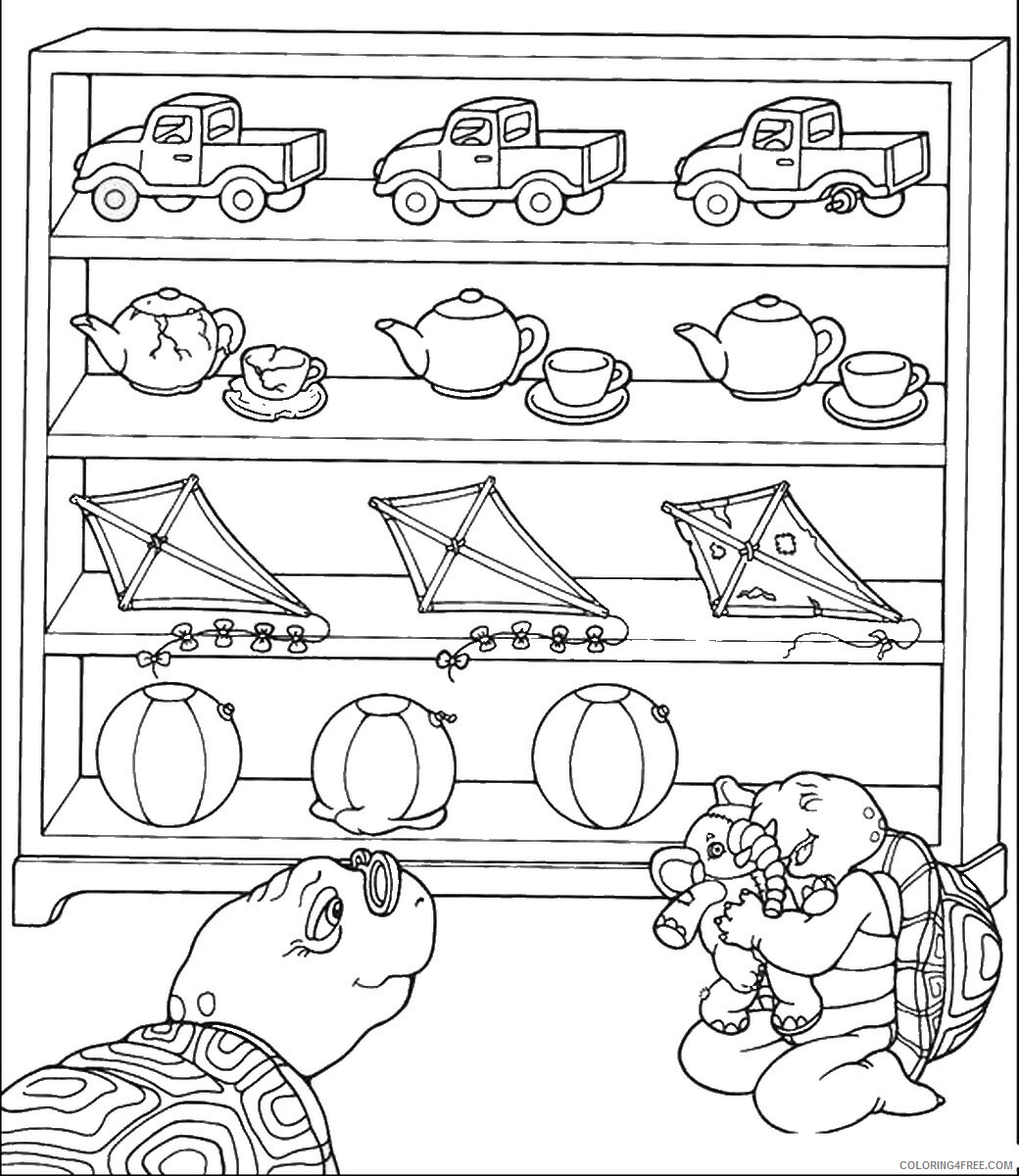 Franklin and Friends Coloring Pages TV Film franklin_cl_06 Printable 2020 03010 Coloring4free