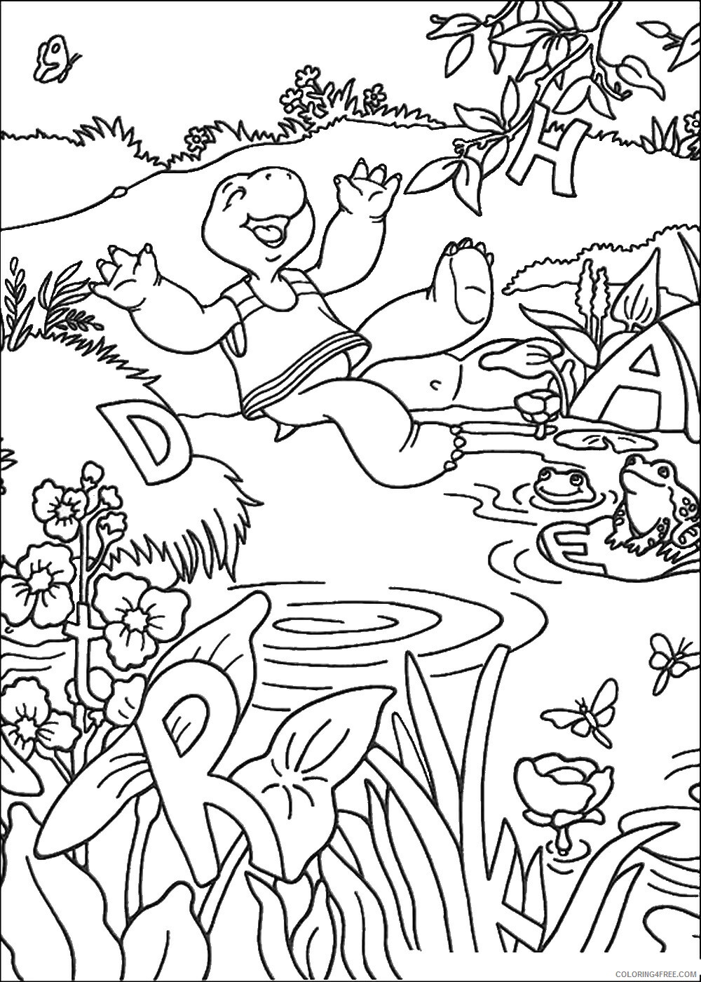 Franklin and Friends Coloring Pages TV Film franklin_cl_10 Printable 2020 03014 Coloring4free