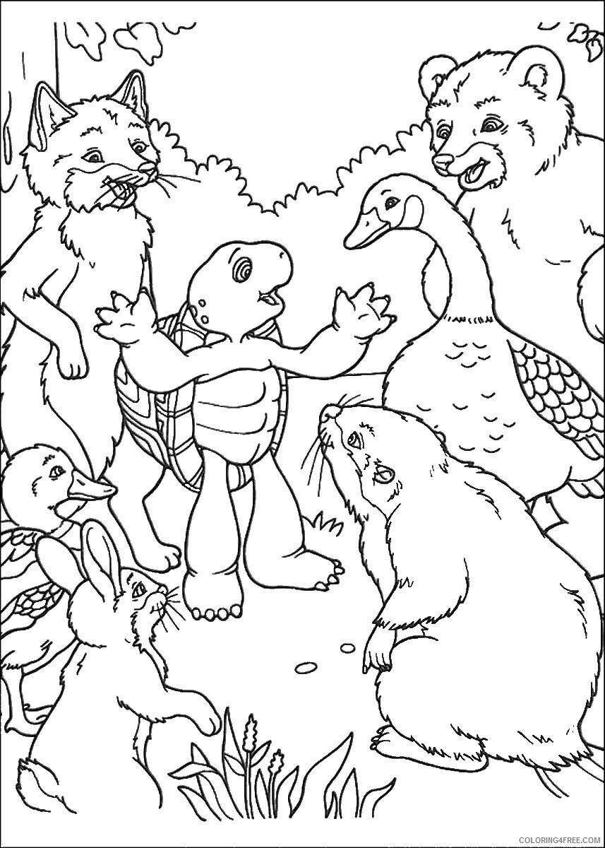 Franklin and Friends Coloring Pages TV Film franklin_cl_12 Printable 2020 03016 Coloring4free