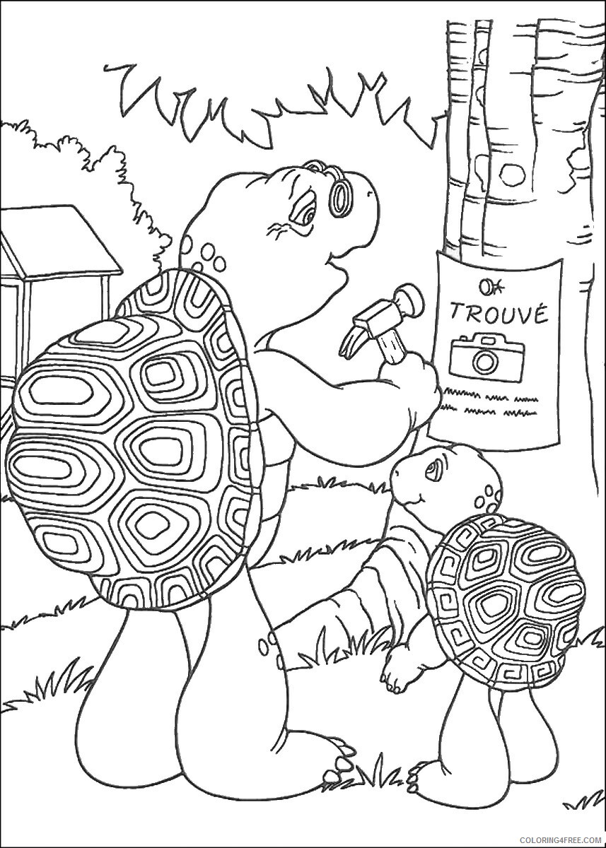 Franklin and Friends Coloring Pages TV Film franklin_cl_15 Printable 2020 03017 Coloring4free