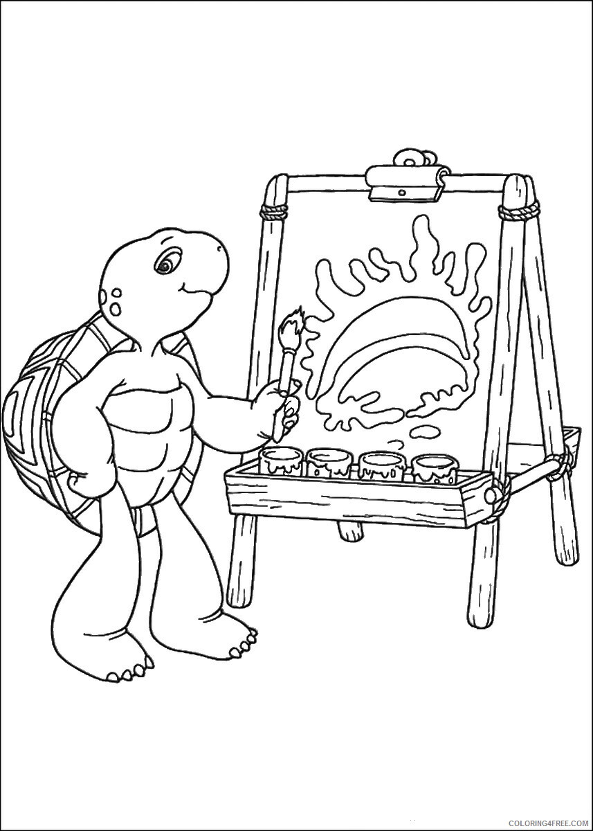 Franklin and Friends Coloring Pages TV Film franklin_cl_18 Printable 2020 03019 Coloring4free