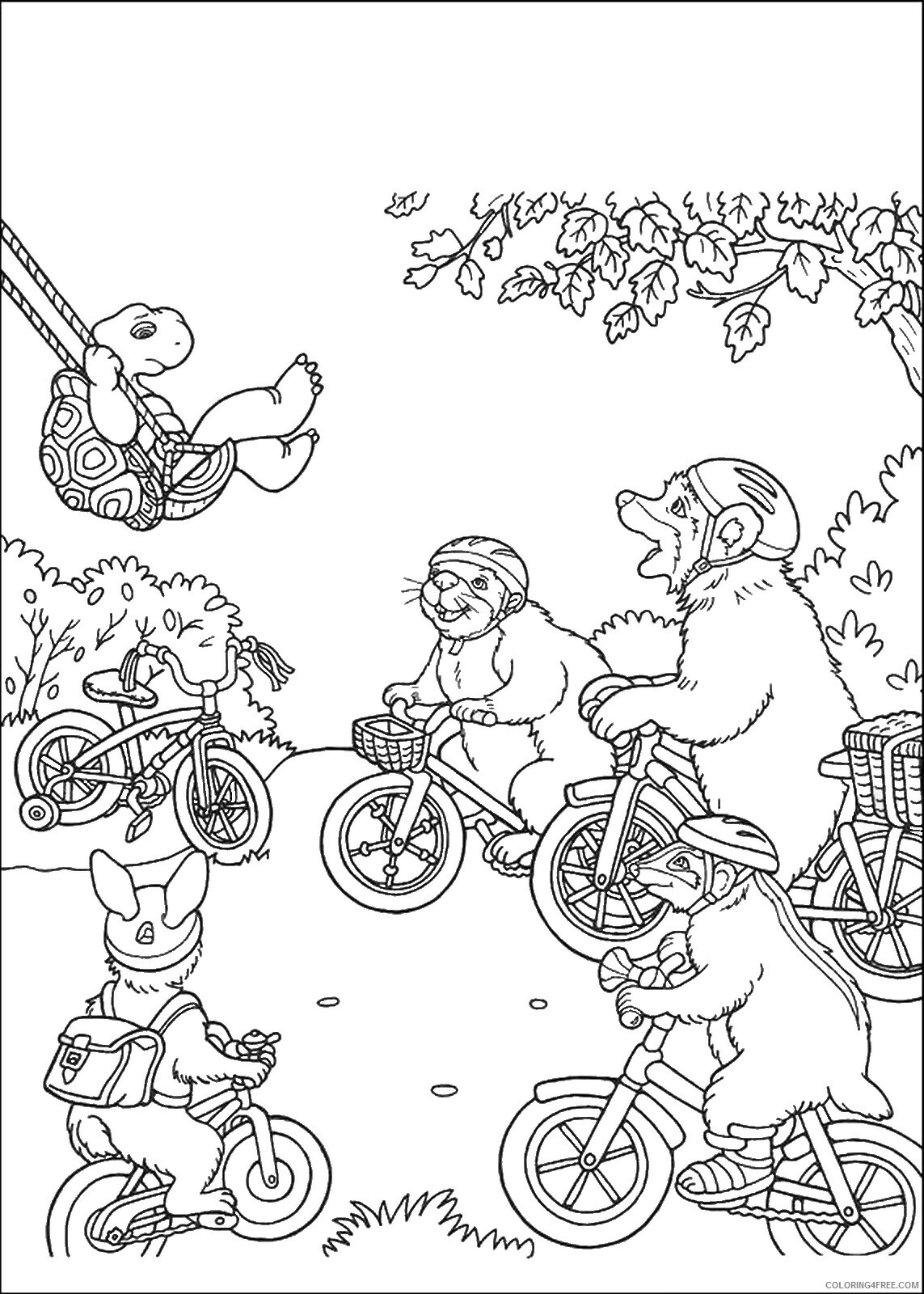 Franklin and Friends Coloring Pages TV Film franklin_cl_30 Printable 2020 03027 Coloring4free