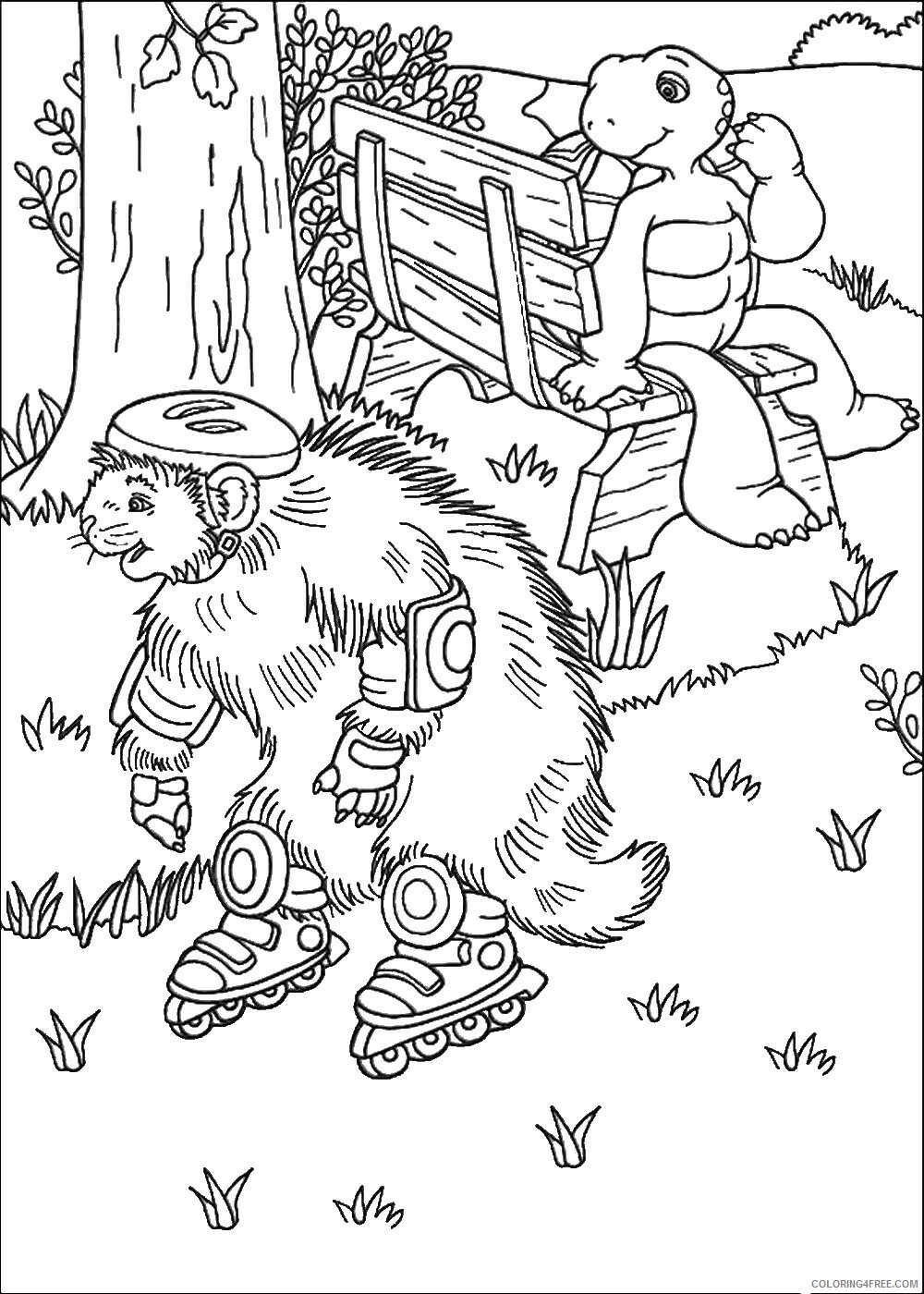 Franklin and Friends Coloring Pages TV Film franklin_cl_31 Printable 2020 03028 Coloring4free