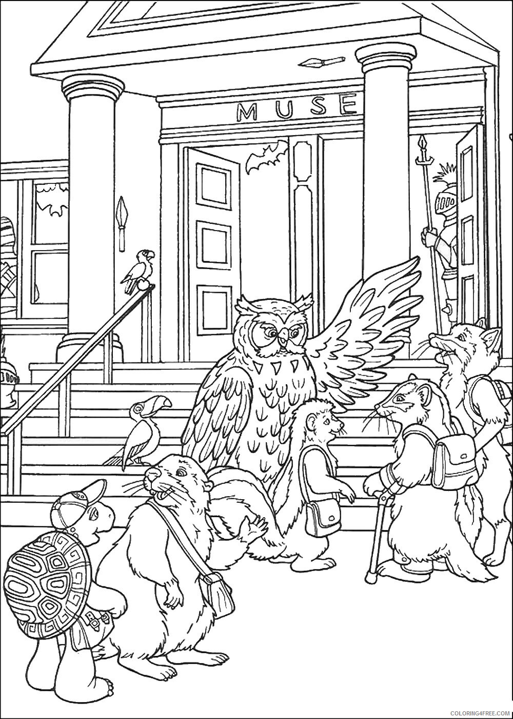 Franklin and Friends Coloring Pages TV Film franklin_cl_35 Printable 2020 03031 Coloring4free