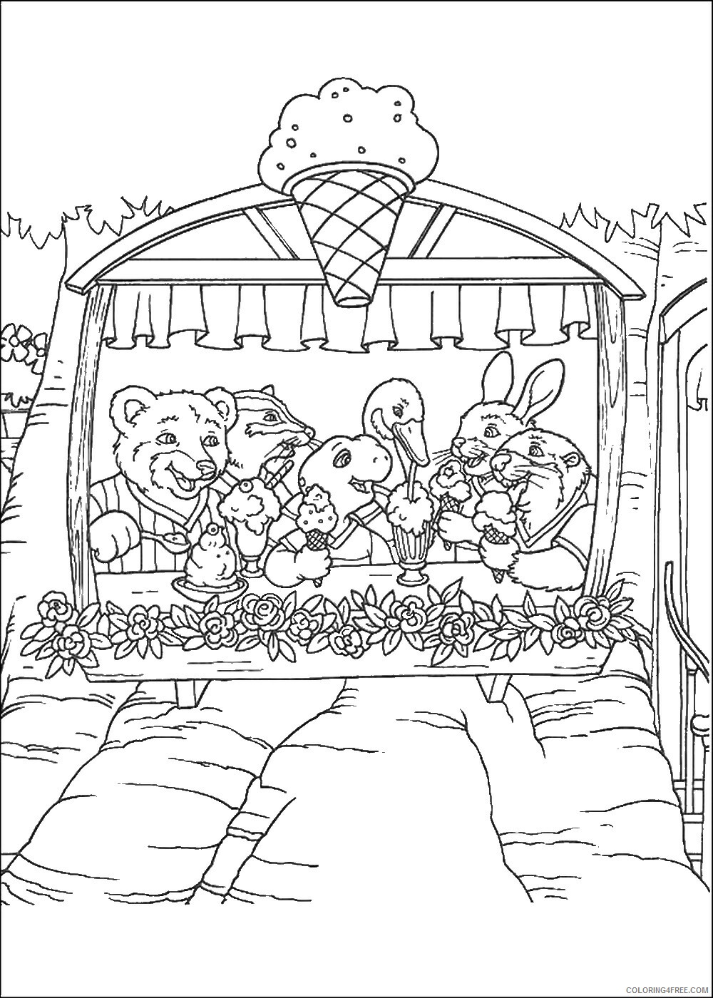 Franklin and Friends Coloring Pages TV Film franklin_cl_39 Printable 2020 03035 Coloring4free