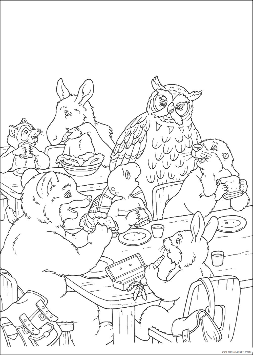 Franklin and Friends Coloring Pages TV Film franklin_cl_40 Printable 2020 03036 Coloring4free
