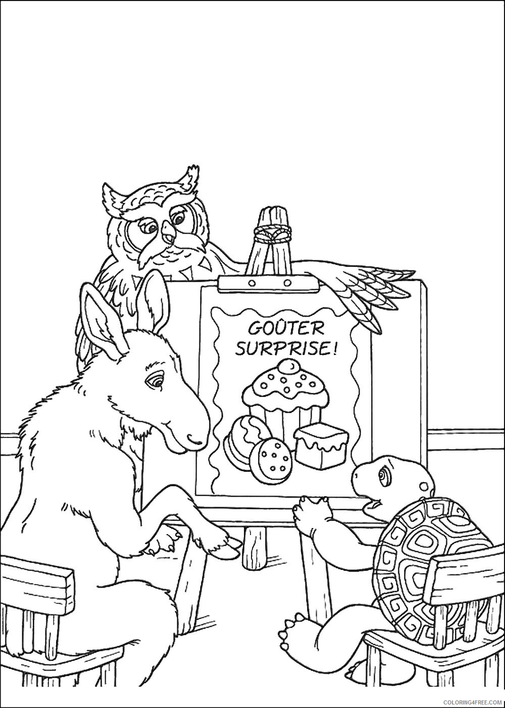Franklin and Friends Coloring Pages TV Film franklin_cl_41 Printable 2020 03037 Coloring4free