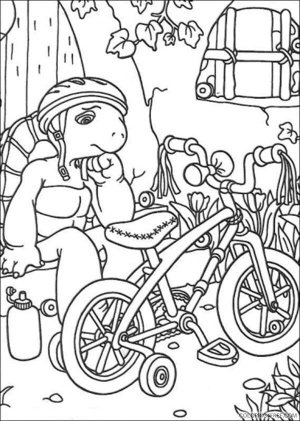 Franklin and Friends Coloring Pages TV Film is Sad Her Bicycle Broke 2020 03061 Coloring4free