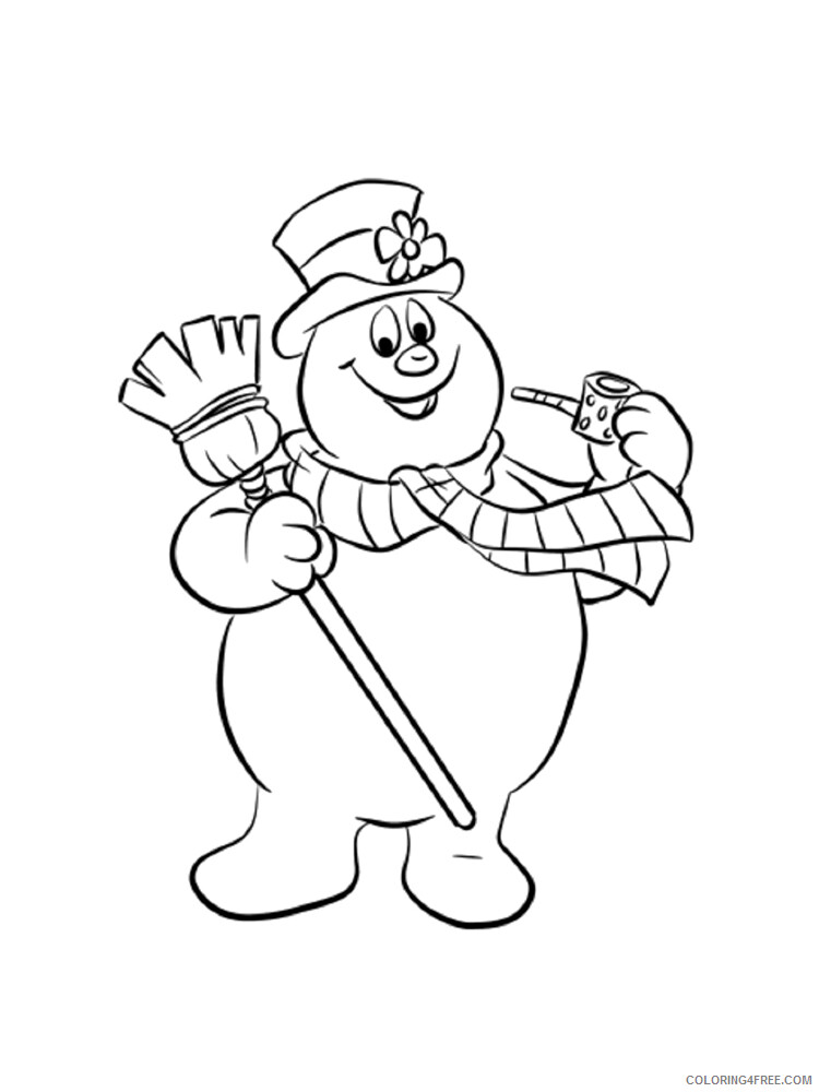 Frosty the Snowman Coloring Pages TV Film Frosty the Snowman Printable 2020 03080 Coloring4free