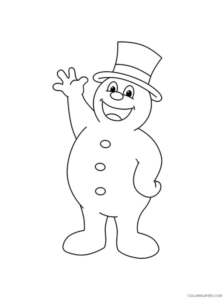 Frosty the Snowman Coloring Pages TV Film Frosty the Snowman Printable 2020 03083 Coloring4free