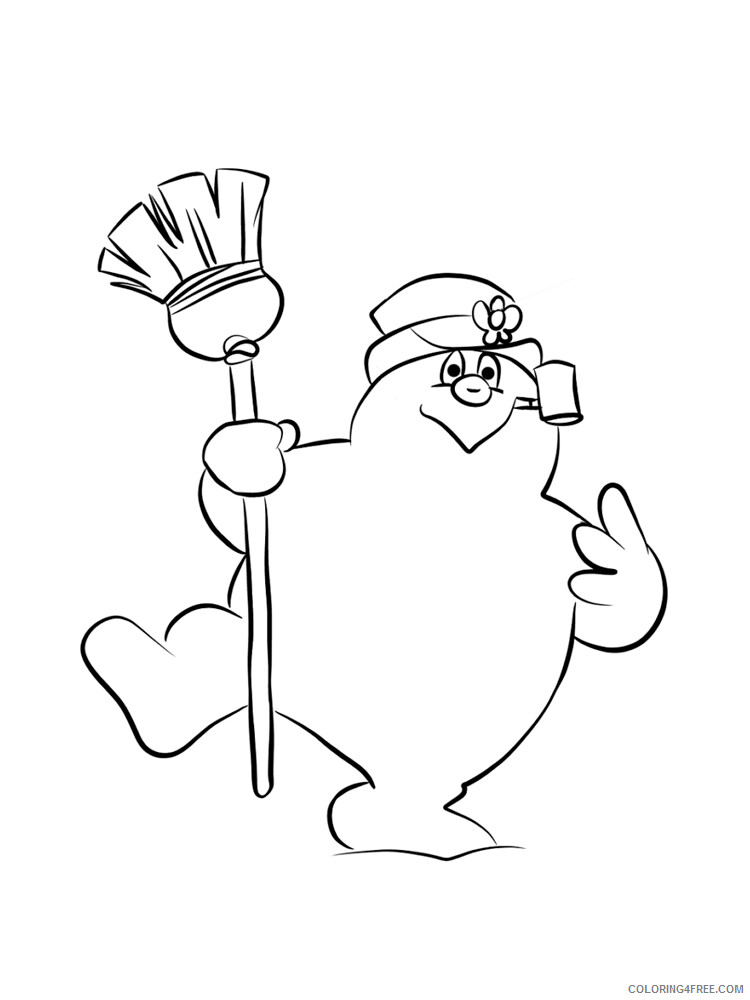 Frosty the Snowman Coloring Pages TV Film Frosty the Snowman Printable 2020 03084 Coloring4free