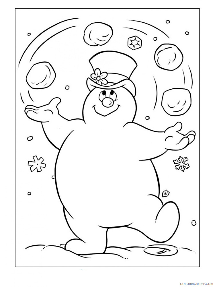 Frosty the Snowman Coloring Pages TV Film Frosty the Snowman Printable 2020 03085 Coloring4free