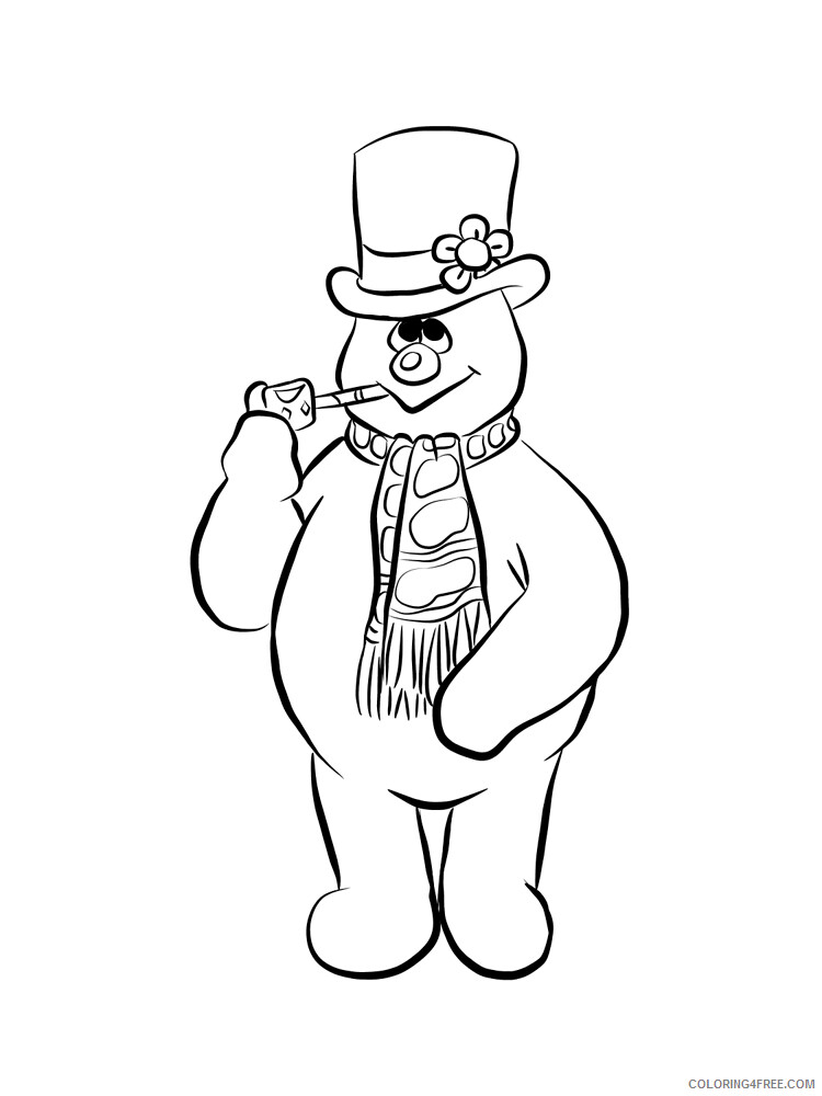 Frosty the Snowman Coloring Pages TV Film Frosty the Snowman Printable 2020 03088 Coloring4free