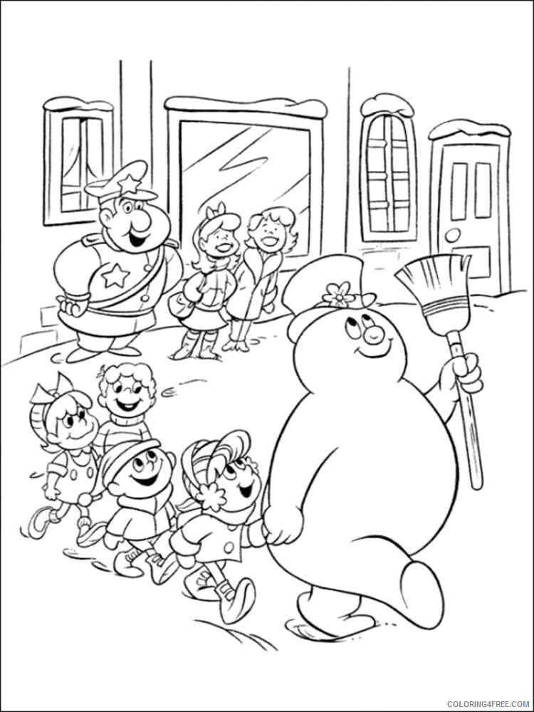 Frosty the Snowman Coloring Pages TV Film Frosty the Snowman Printable 2020 03091 Coloring4free