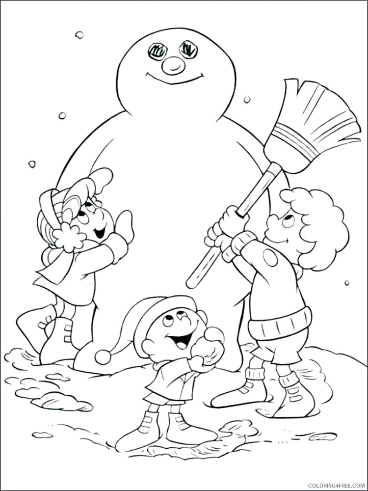Frosty the Snowman Coloring Pages TV Film Frosty the Snowman Printable 2020 03092 Coloring4free