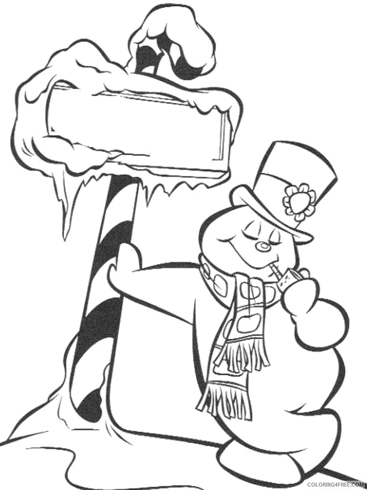 Frosty the Snowman Coloring Pages TV Film Frosty the Snowman Printable 2020 03093 Coloring4free
