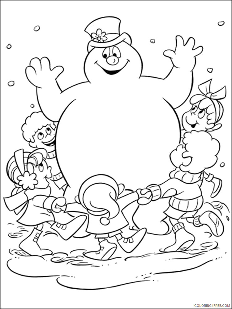Frosty the Snowman Coloring Pages TV Film Frosty the Snowman Printable 2020 03095 Coloring4free