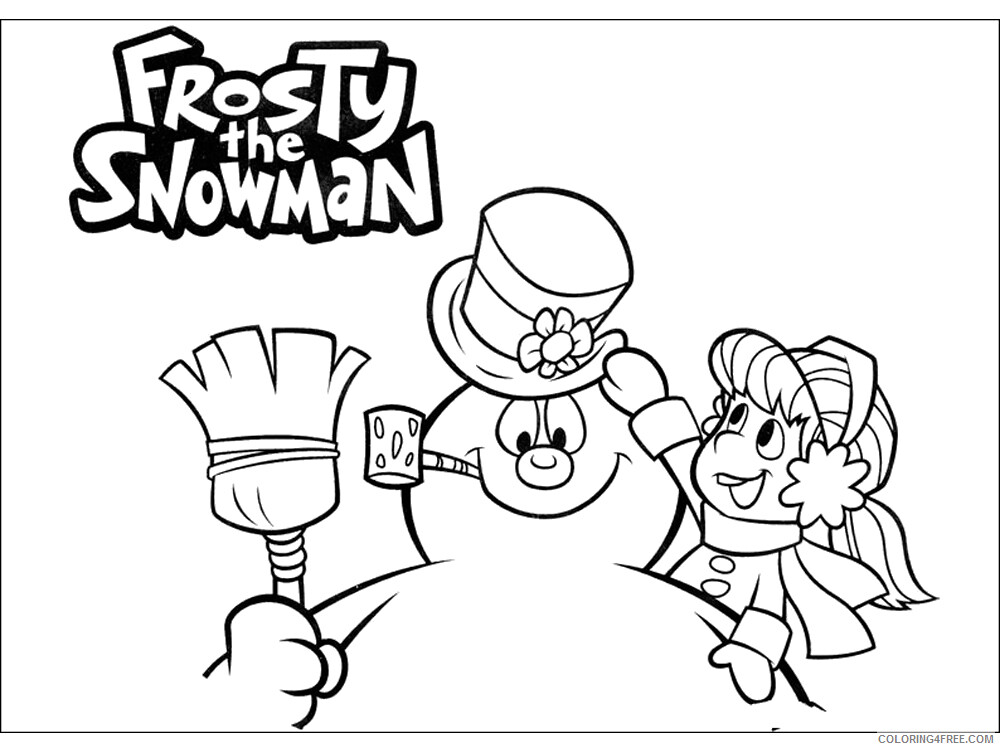 Frosty the Snowman Coloring Pages TV Film Frosty the Snowman Printable 2020 03096 Coloring4free