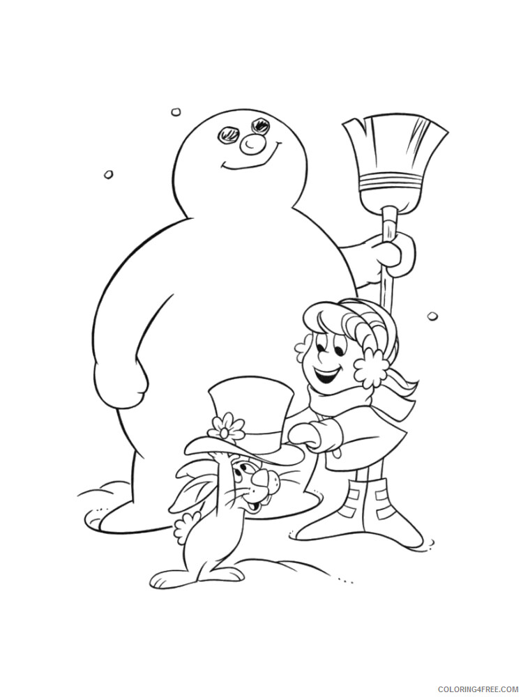 Frosty the Snowman Coloring Pages TV Film Frosty the Snowman Printable 2020 03097 Coloring4free