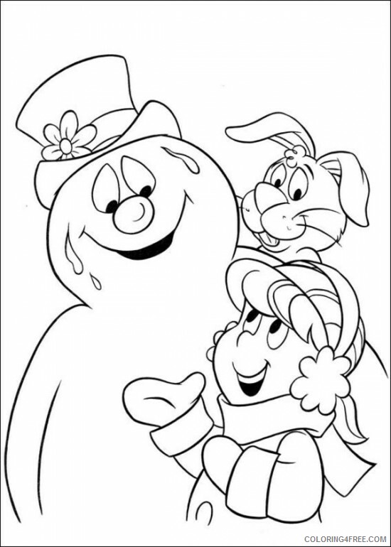 Frosty the Snowman Coloring Pages TV Film Frosty with friends 2020 03102 Coloring4free