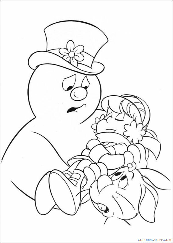 Frosty the Snowman Coloring Pages TV Film cartoon Printable 2020 03071 Coloring4free
