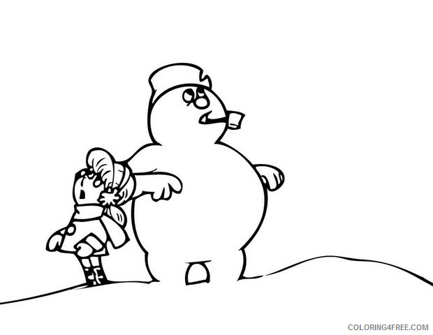 Frosty the Snowman Coloring Pages TV Film free Printable 2020 03070 Coloring4free