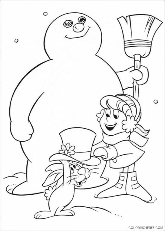 Frosty the Snowman Coloring Pages TV Film images Printable 2020 03074 Coloring4free