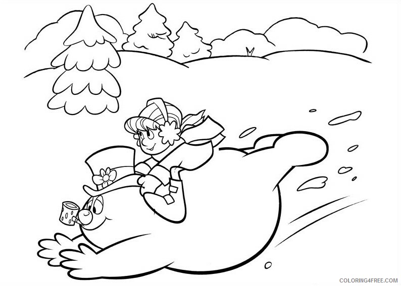 Frosty the Snowman Coloring Pages TV Film karen on frosty the snowman 2020 03064 Coloring4free