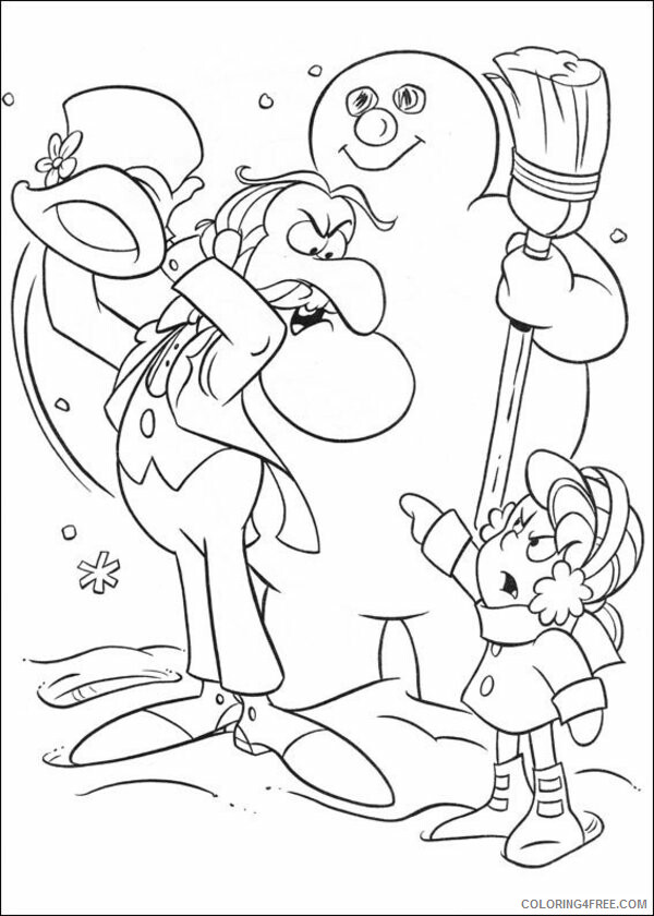 Frosty the Snowman Coloring Pages TV Film magician Printable 2020 03075 Coloring4free