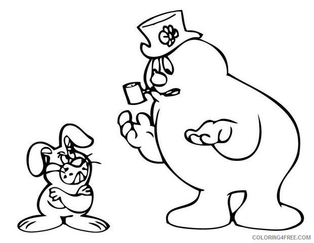 Frosty the Snowman Coloring Pages TV Film rabbit Printable 2020 03077 Coloring4free