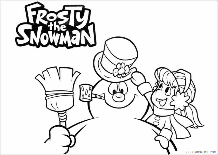 Frosty the Snowman Coloring Pages TV Film sheet Printable 2020 03103 Coloring4free