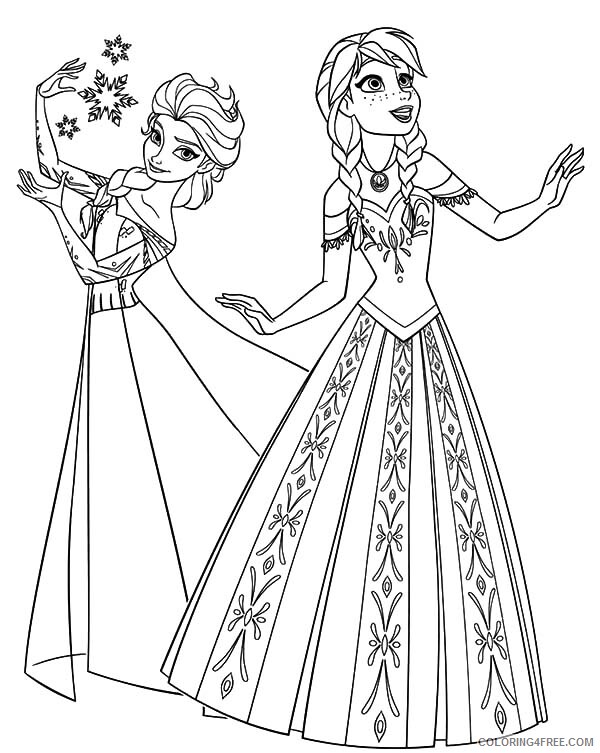 Frozen Coloring Pages TV Film Printable Frozen Elsa and Anna Printable 2020 03181 Coloring4free