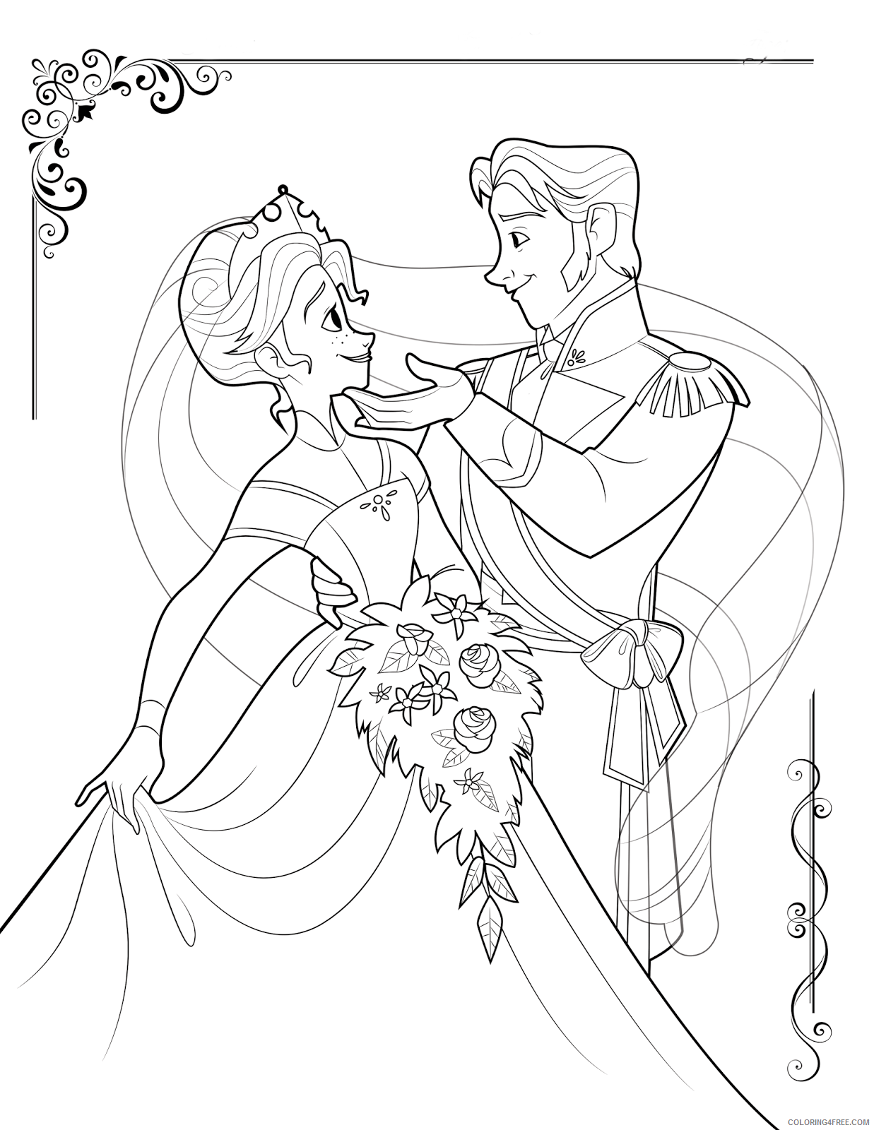 Frozen Coloring Pages TV Film free to print frozen Printable 2020 03119 Coloring4free
