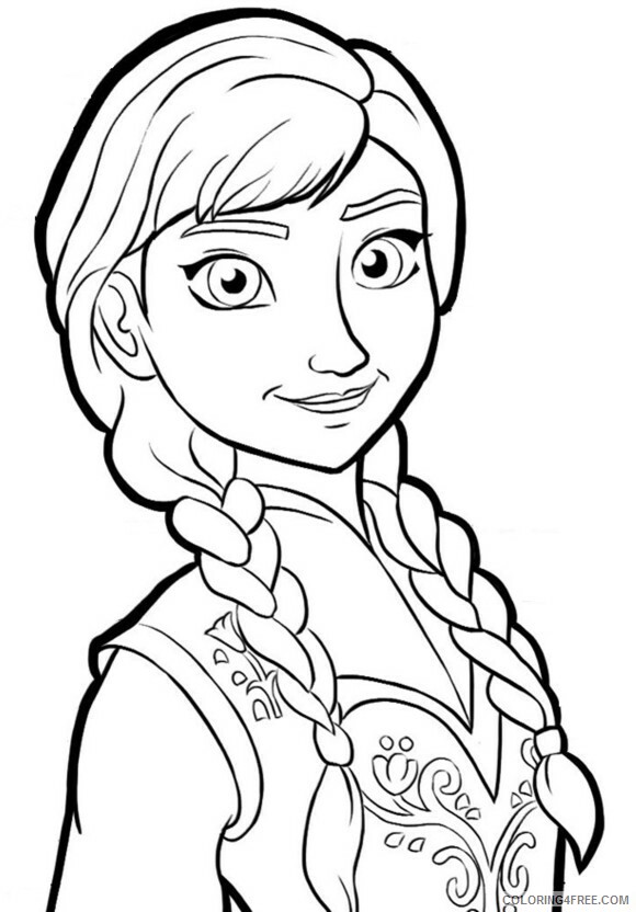 Frozen Coloring Pages TV Film frozen anna happy Printable 2020 03106 Coloring4free