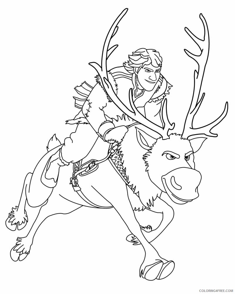 Frozen Coloring Pages TV Film frozen sven Printable 2020 03173 Coloring4free