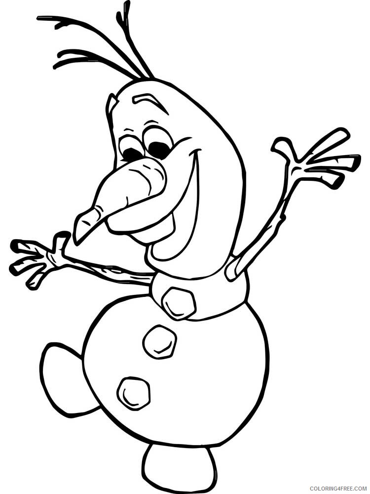 Frozen Olaf Coloring Pages TV Film Frozens Olaf 14 Printable 2020 03215 Coloring4free