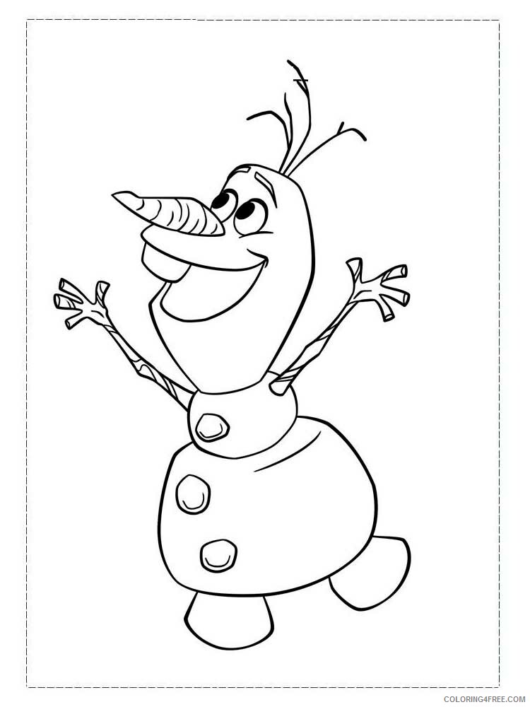 Frozen Olaf Coloring Pages TV Film Frozens Olaf 6 Printable 2020 03219 Coloring4free