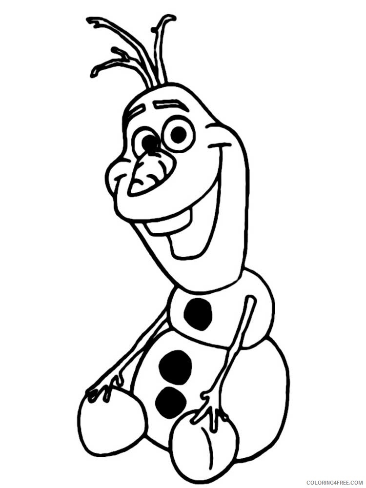 Frozen Olaf Coloring Pages TV Film Frozens Olaf 9 Printable 2020 03222 Coloring4free