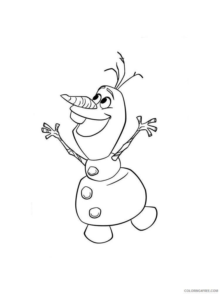 Frozen Olaf Coloring Pages TV Film olaf 1 Printable 2020 03223 Coloring4free