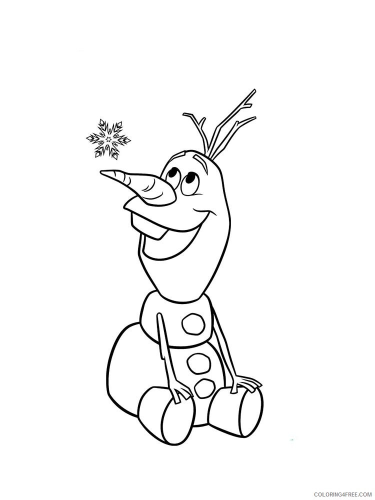Frozen Olaf Coloring Pages TV Film olaf 16 Printable 2020 03229 Coloring4free