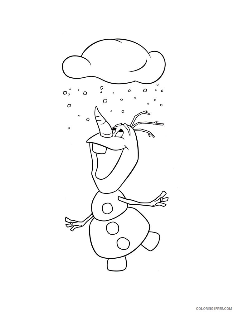 Frozen Olaf Coloring Pages TV Film olaf 3 Printable 2020 03240 Coloring4free