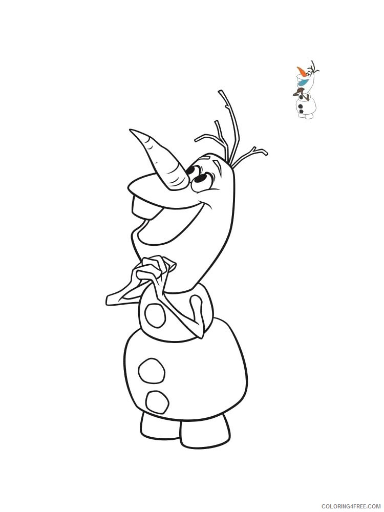 Frozen Olaf Coloring Pages TV Film olaf 9 Printable 2020 03246 Coloring4free