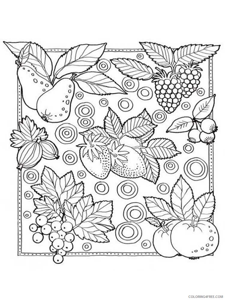 Fruit Zentangle Coloring Pages zentangle fruit 6 Printable 2020 802 Coloring4free